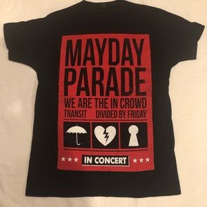 Mayday Parade So Devastating It's Unnatural Tour T-Shirt Men's Size Medium
